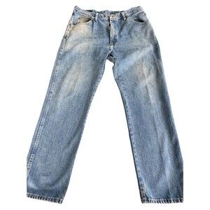 Vintage Wrangler Jeans 36x32 Faded Distressed Workwear Western Cowboy Denim